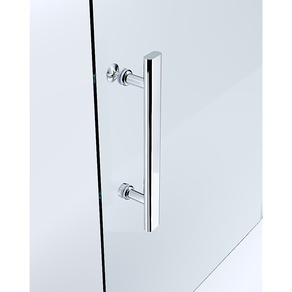 150mm Adjustable 1850x1010mm Single Door Corner Sliding Glass Shower Screen in Chrome