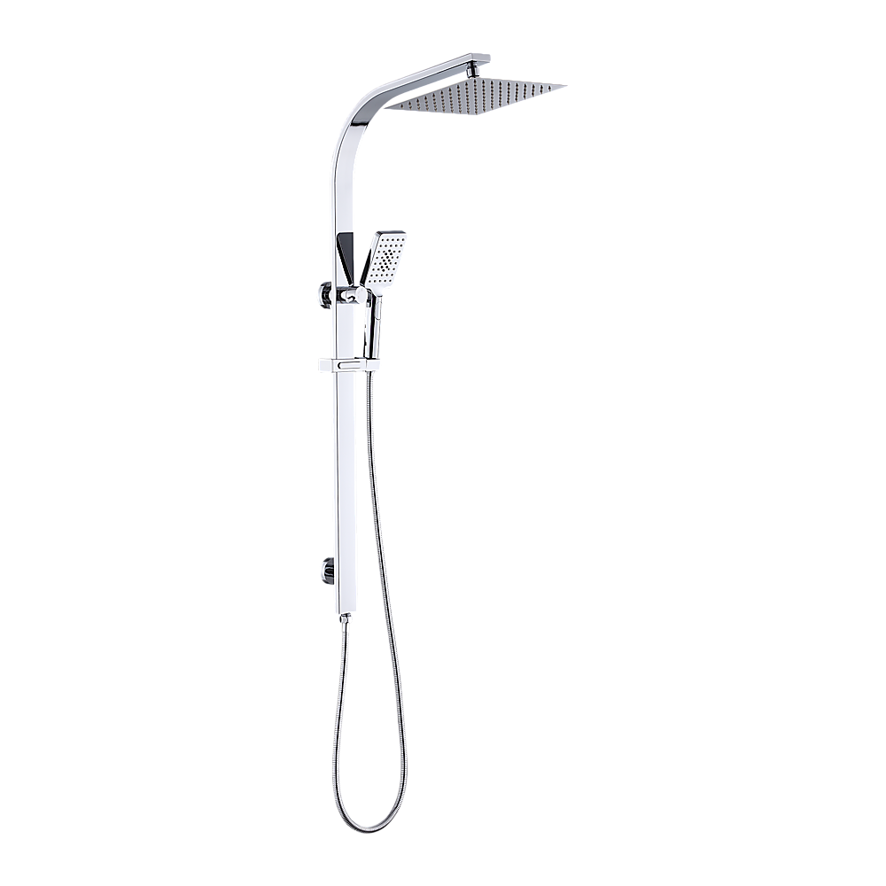 High Pressure 10" Dual Rain Shower Set with Handheld, Chrome