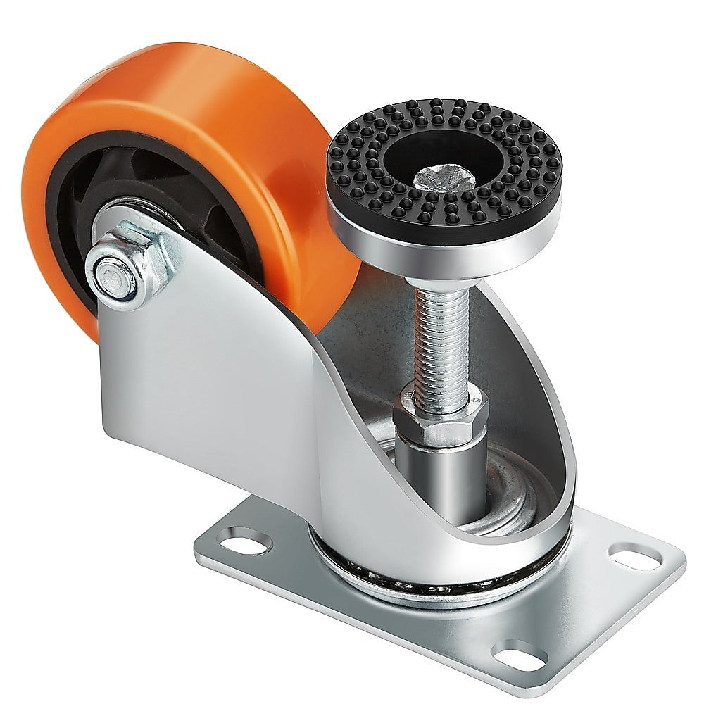 Leveling Casters Swivel Wheels Set of 4, 328 kg Total Load Capacity