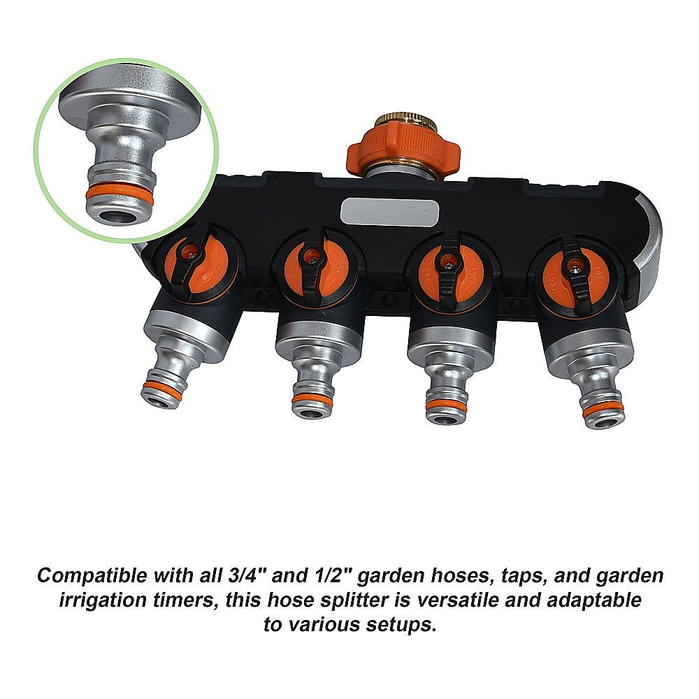 4-Way Water Distributor Garden Irrigation