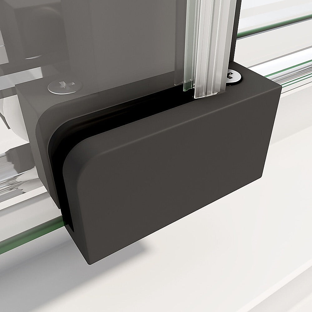 40mm Adjustable Contemporary Corner Sliding Chrome Shower Screen 116x92cm