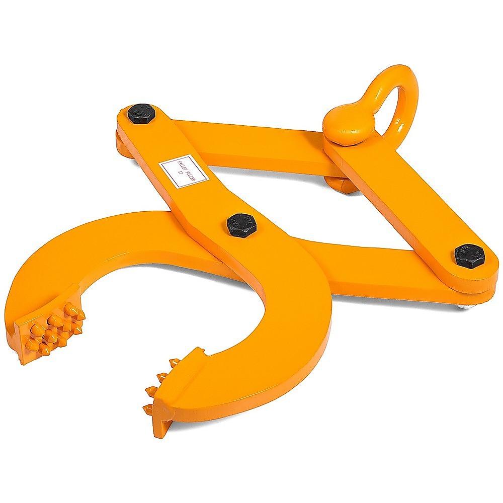 Durable Steel Pallet Puller Clamp 1 Ton, Self-Cleaning