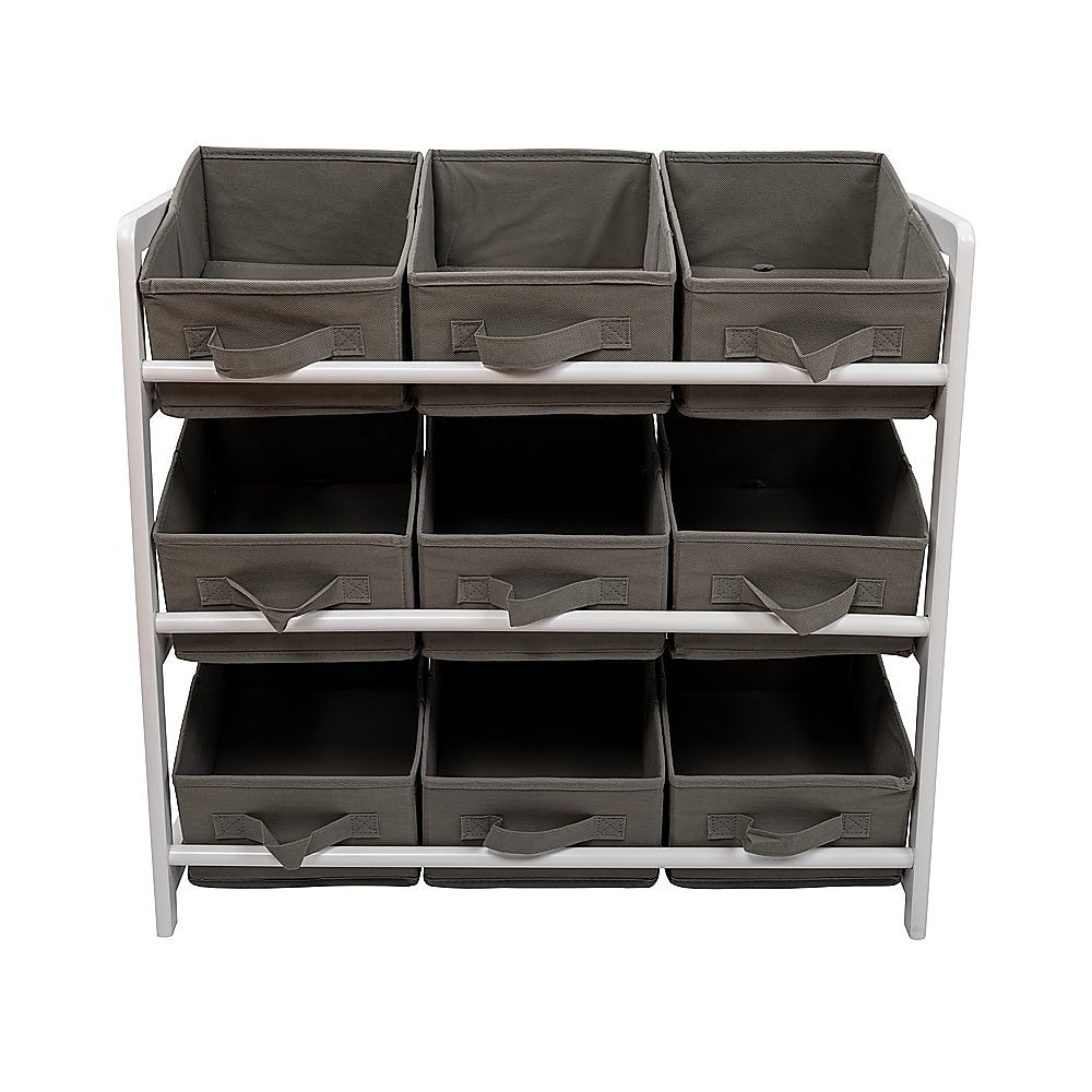 Kids Toy Box Storage Unit Drawers Childrens Bedroom Shelf Baby Nursery Furniture Grey