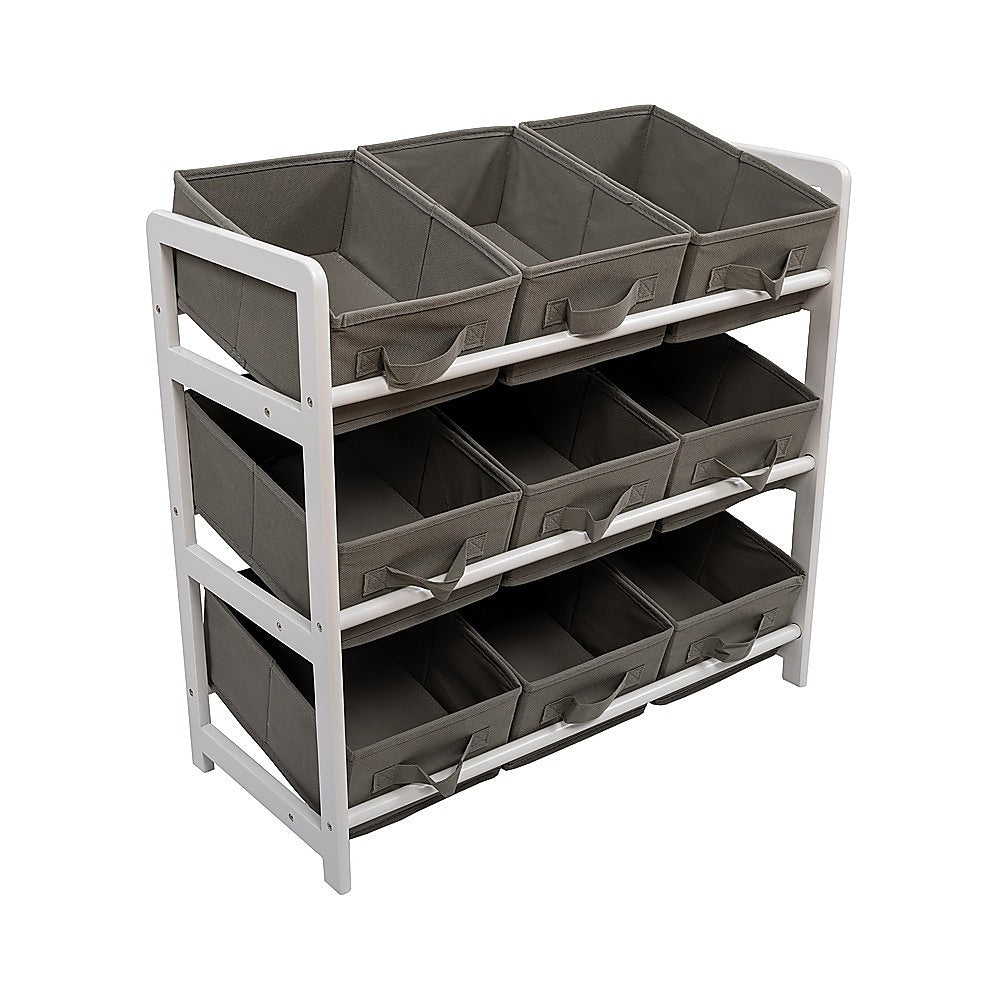 Kids Toy Box Storage Unit Drawers Childrens Bedroom Shelf Baby Nursery Furniture Grey