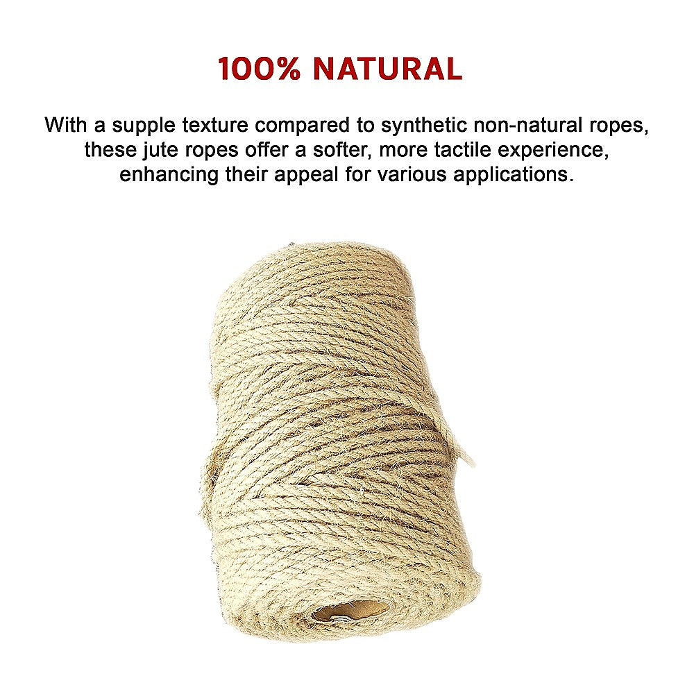 Native Rope Smsall Sisal Rope Natural Jute Hemp Manila Twine Cord 5mm*100m