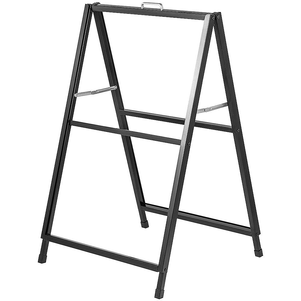 Durable Steel A-Frame Sidewalk Sign with Dual Posters