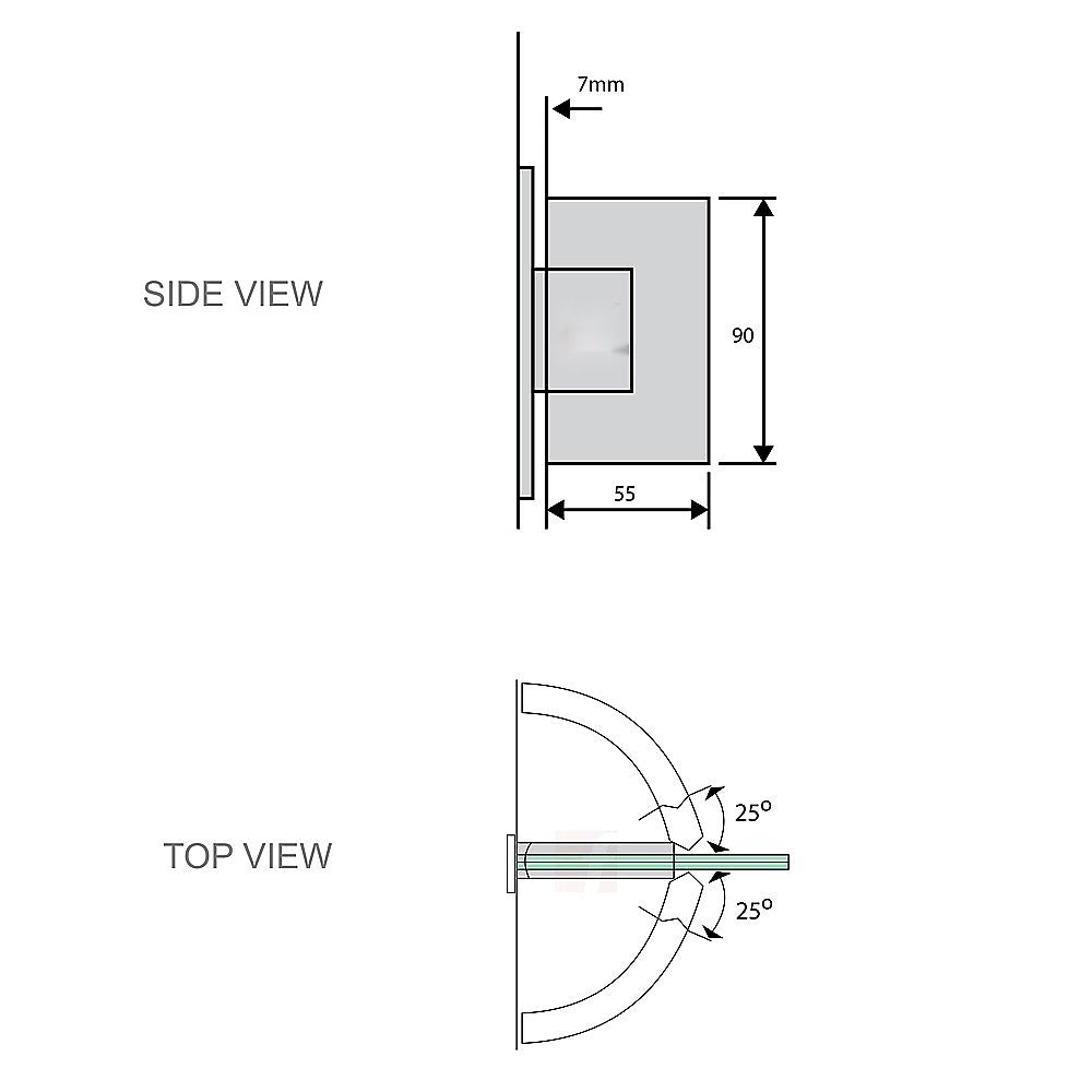 70cm Frameless Swing Bath Panel with Black Hardware