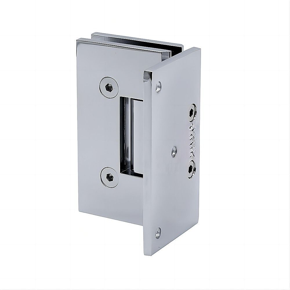 90cm Frameless Swing Bath Screen – Chrome Hardware with Brass hinge for Modern Bathrooms