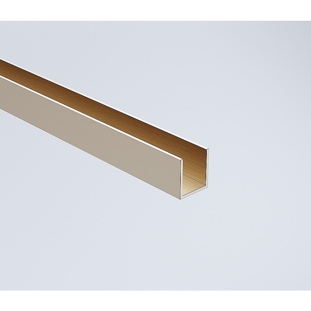 100cm Wall-to-Wall Frameless Shower Screen – Nickel Wall Channel and Floor Channel with Brass Hinges & Round Knob Handle