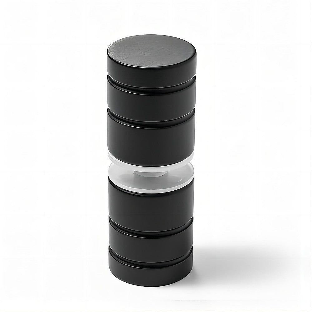 90x90cm Double Door Corner Shower Screen with Channels and Brass Hinges - Black