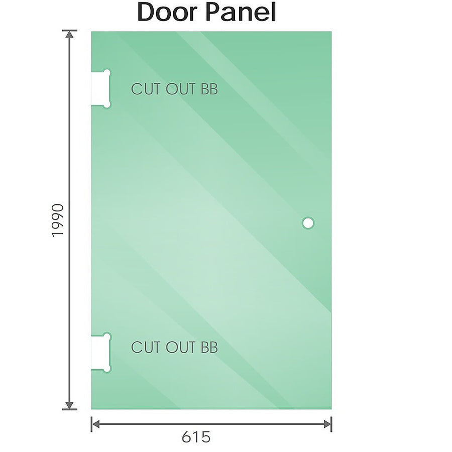 90cm Frameless Diamond Shower Screen with Chrome Channels and SS Hinges main image 0