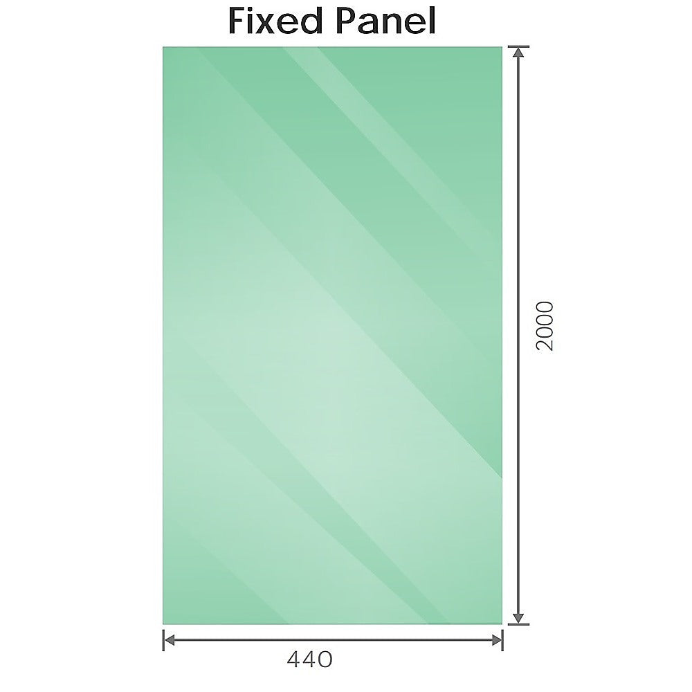 90cm Frameless Diamond Shower Screen with Channels and Brass Hinges - White
