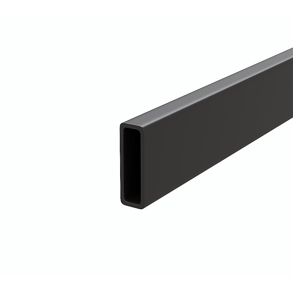 180cm Frameless Glass Sliding Shower Door – With Black Rail and U-Brackets for Modern Bathrooms
