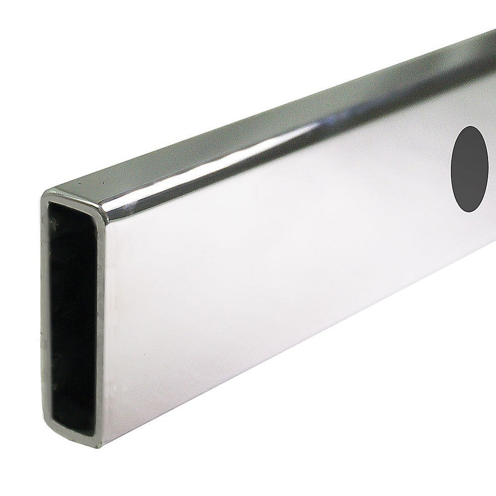 130x80cm Frameless Glass Sliding Corner Shower with Chrome Rail and Hardware