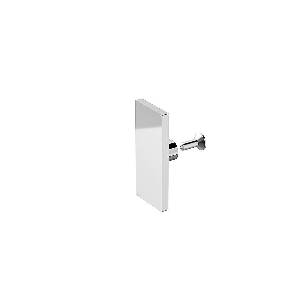 180x90cm Frameless Glass Sliding Corner Shower – With Chrome Rail and U-Brackets for Contemporary Bathrooms