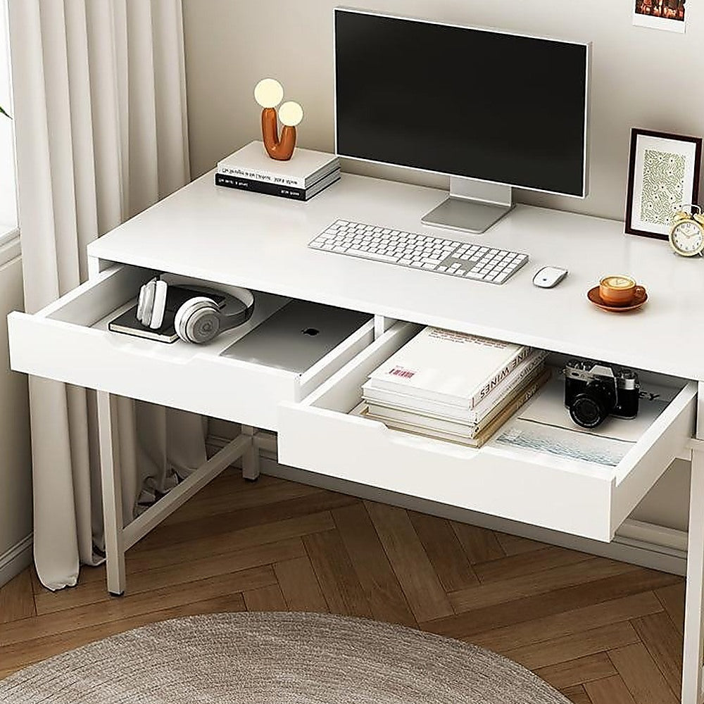 White Computer Desk PC Laptop Table Gaming Desk Home Office Study Furniture