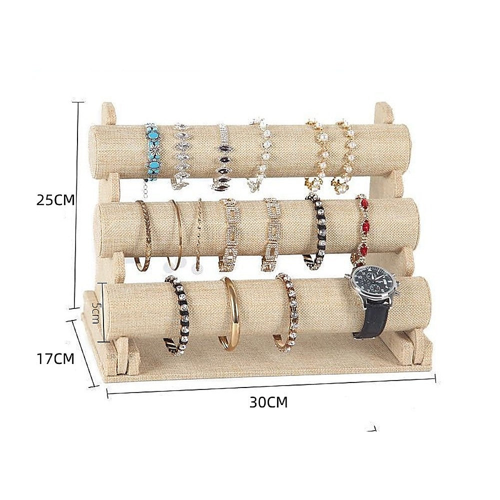 3-Tier Triple Bar Jewellery Display Rack