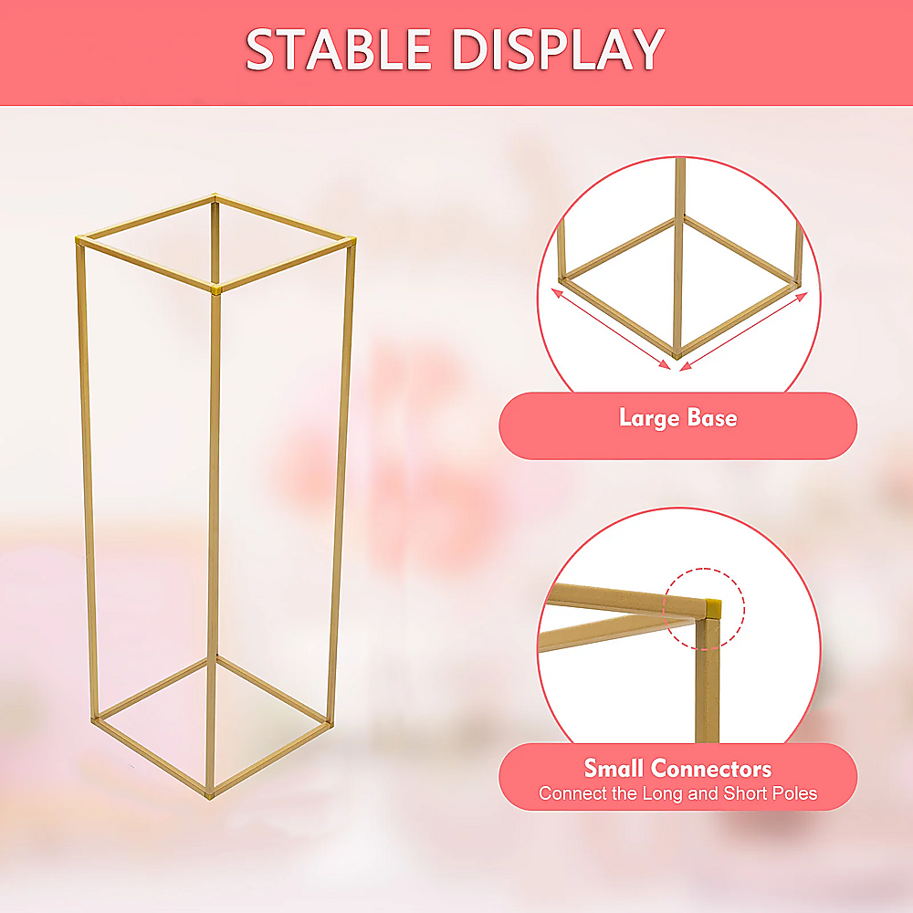 Gold Metal Flower Stand