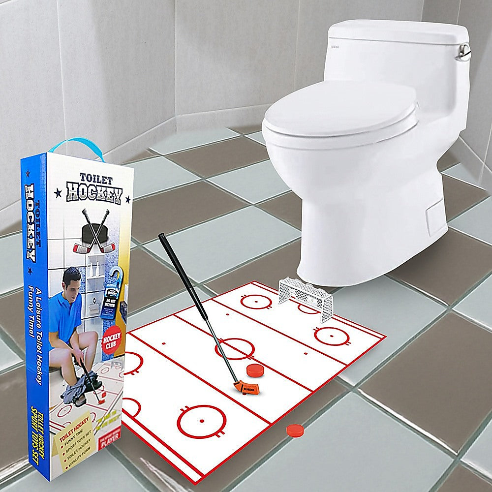 Hockey Game Toilet Bathroom Loo Entertainment Gift