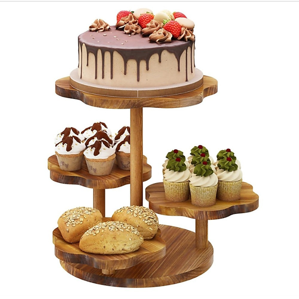 4 Tier Round Dessert Stand Tower Cake Cupcake Display