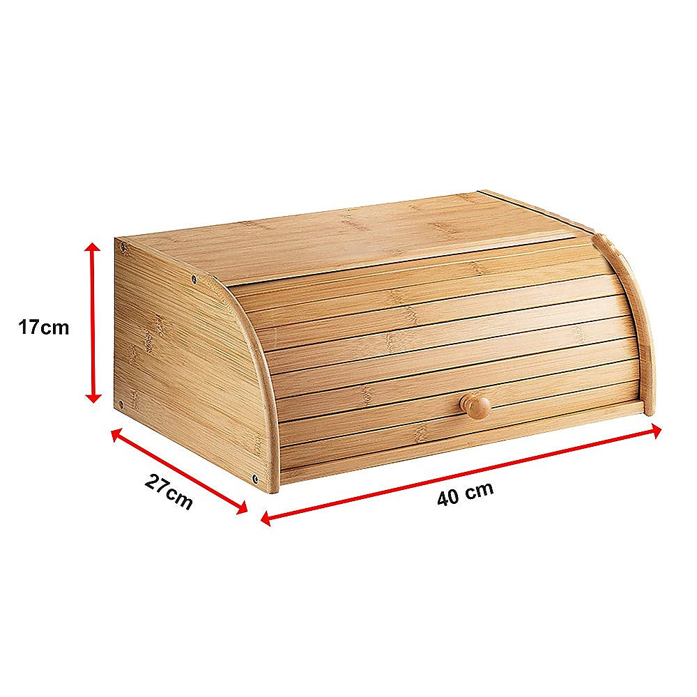 Bamboo Bread Box Kitchen Storage