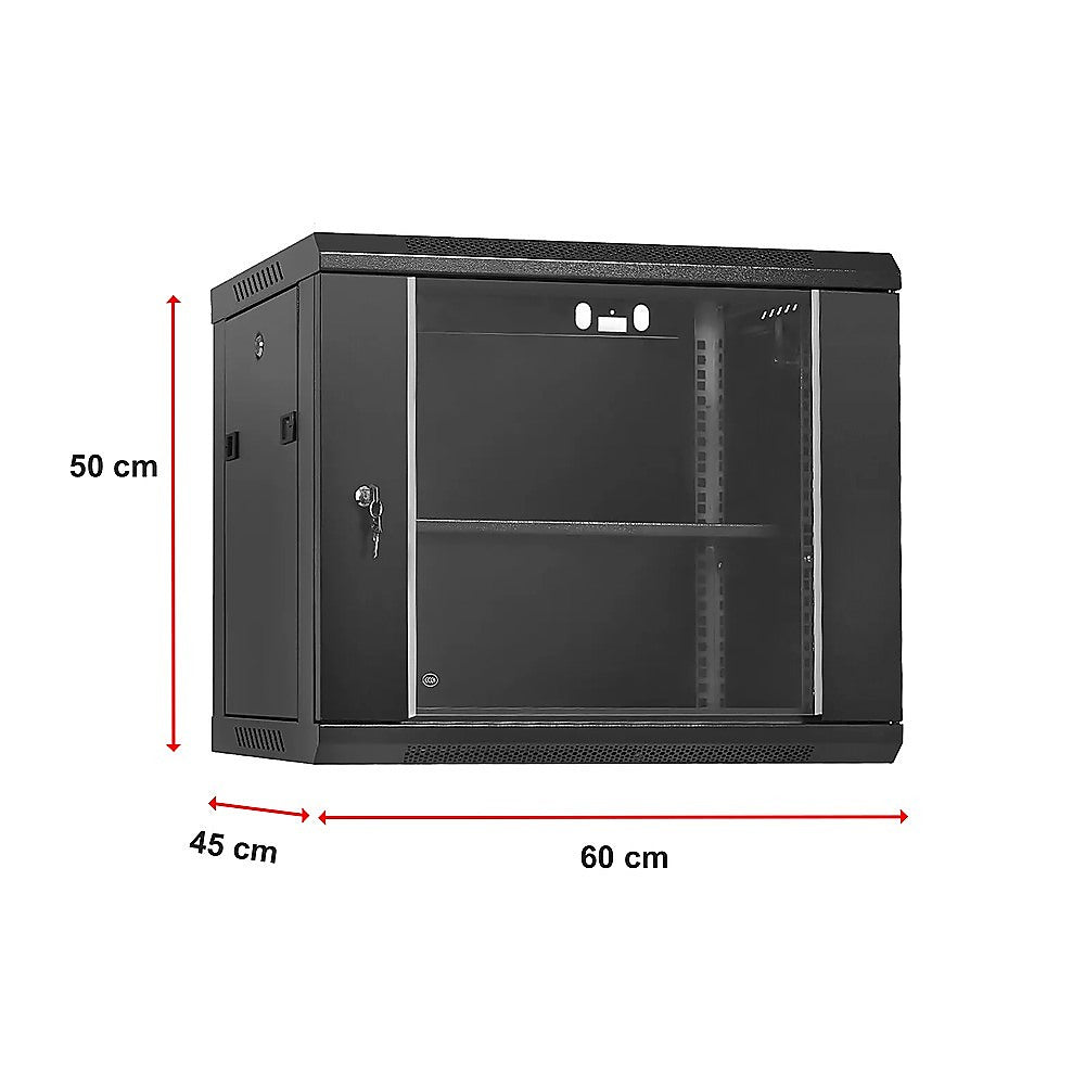 9U Wall Mount Network Server Rack Cabinet Enclosure