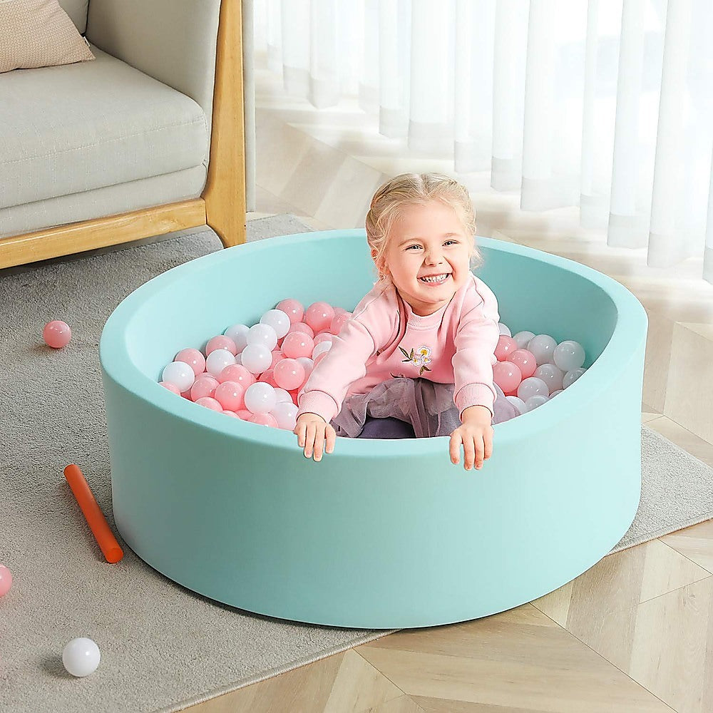 Round Ball Pit Playpen Enclosure Blue