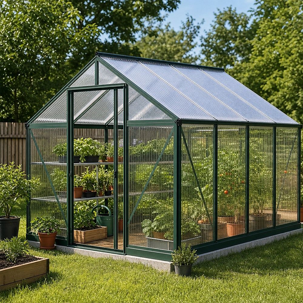 Polycarbonate Roofing Sheets – 105x210x1cm Clear Panels, 5 Pack