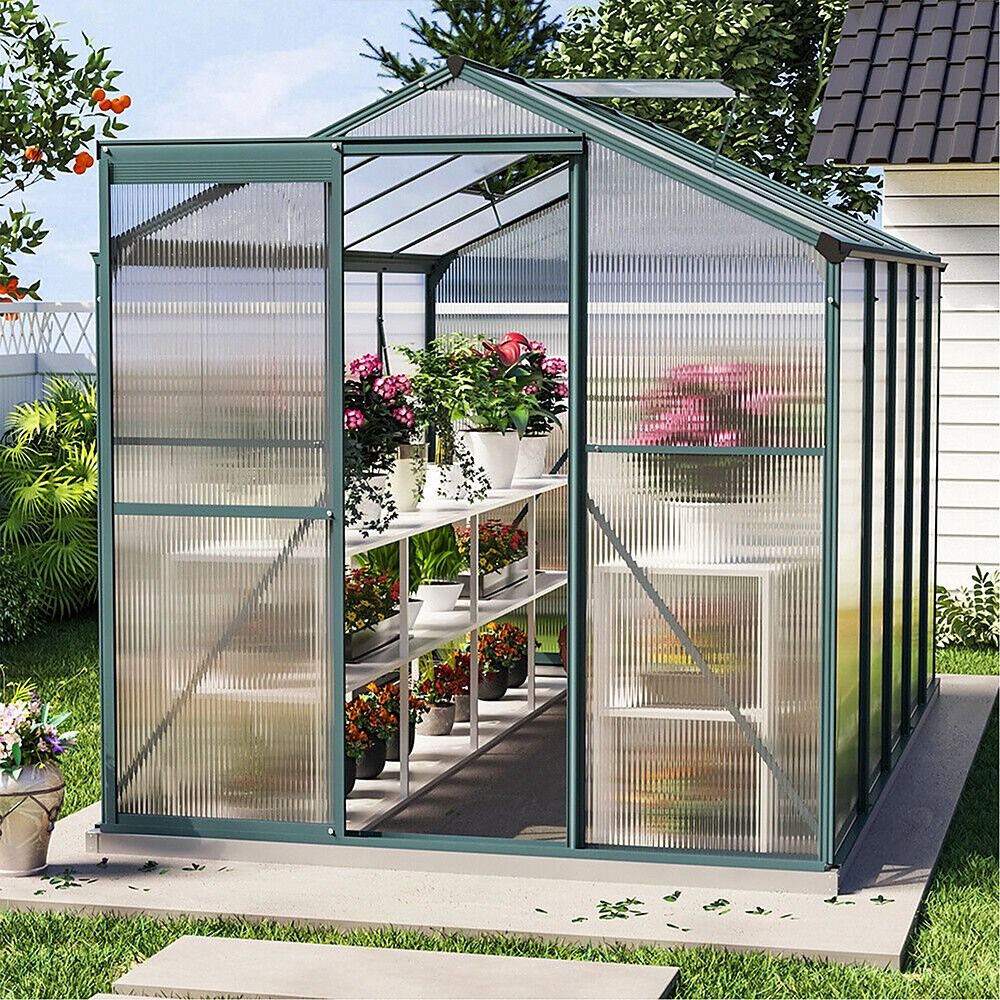 Polycarbonate Roofing Sheets – 105x210x1cm Clear Panels, 5 Pack