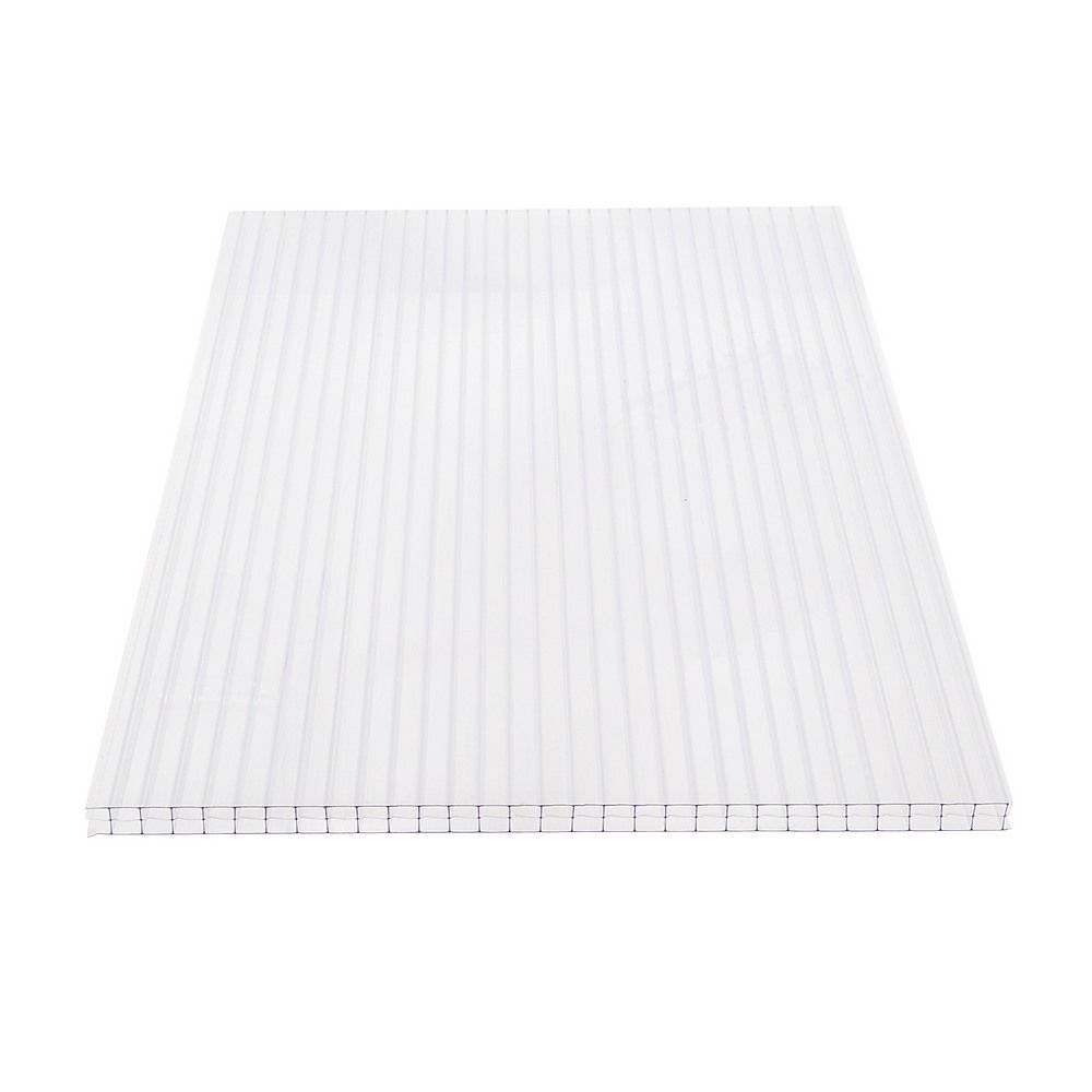 Polycarbonate Roofing Sheets – 105x210x1cm Clear Panels, 5 Pack