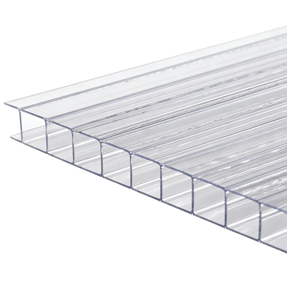 Polycarbonate Roofing Sheets – 610x1220mm Clear Panels, 12 Pack