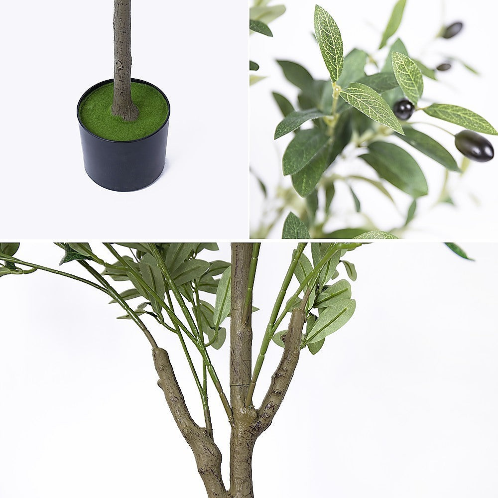 150cm Artificial Olive Tree Green Natural Tall Faux Lifelike