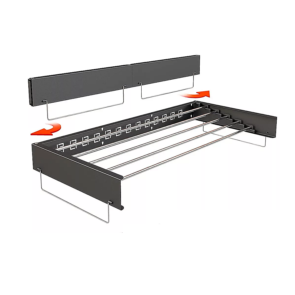 Collapsible Laundry Drying Rack Wall Mounted Clothes Drying Rack for Laundry