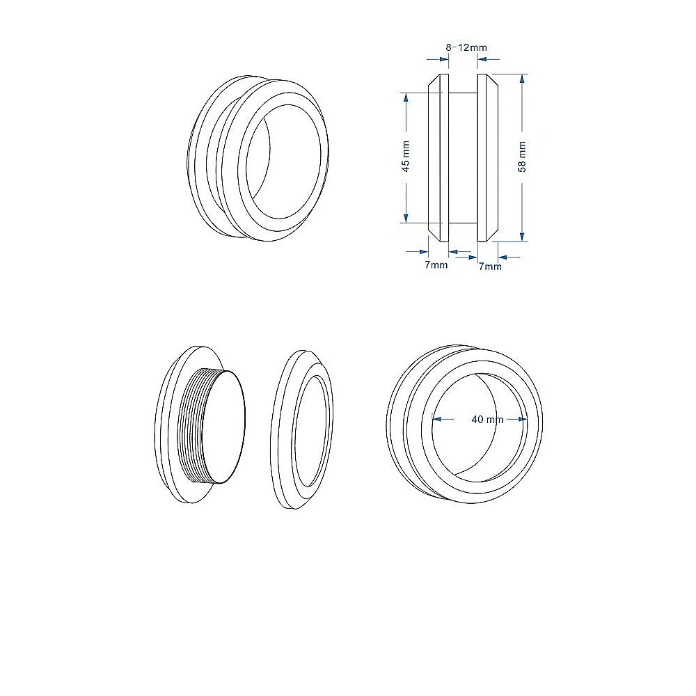 100cm Frameless Diamond Shower Screen with Black Brackets and Brass Hinges, Round Handle