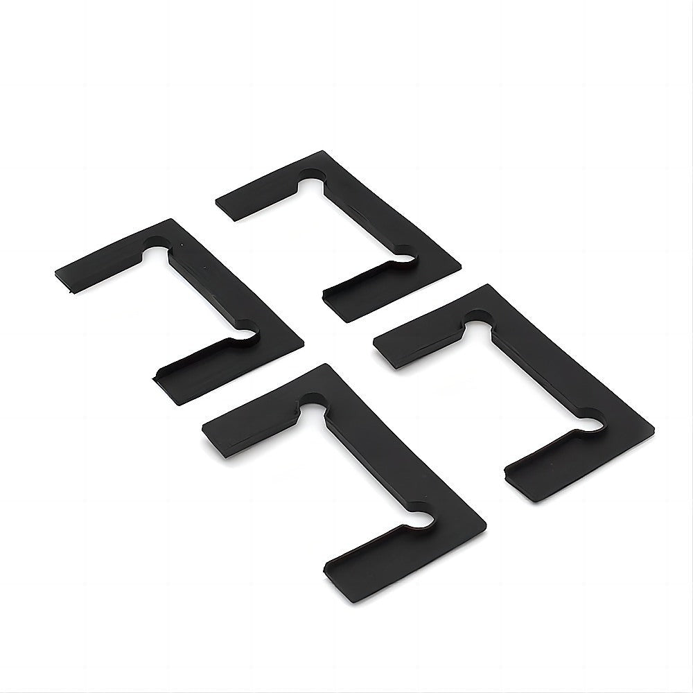 100cm Frameless Diamond Shower Screen with Black Brackets and SS Hinges