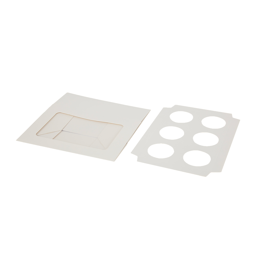 Cupcake Box 6 Holes Window Cake Party Favour 100 Boxes