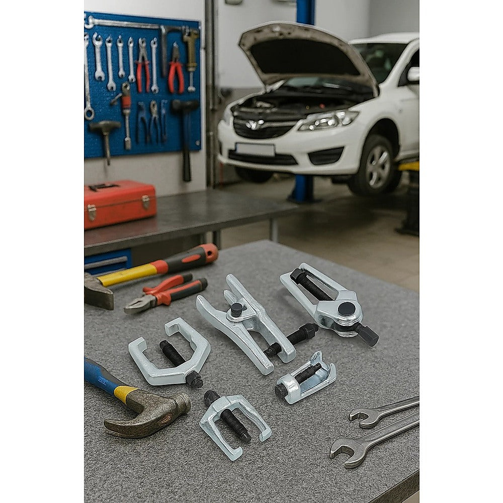 Ball Joint Tie Rod Tool Kit with Pitman Arm Puller – Heavy Duty Remover Set