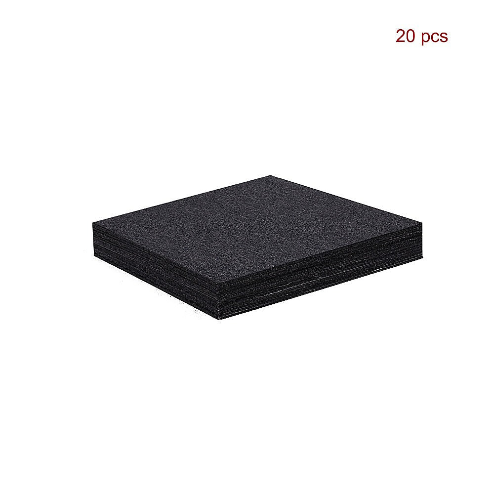 5m² Black Carpet Tiles Set – Commercial & Domestic Flooring for Office, Retail, Home