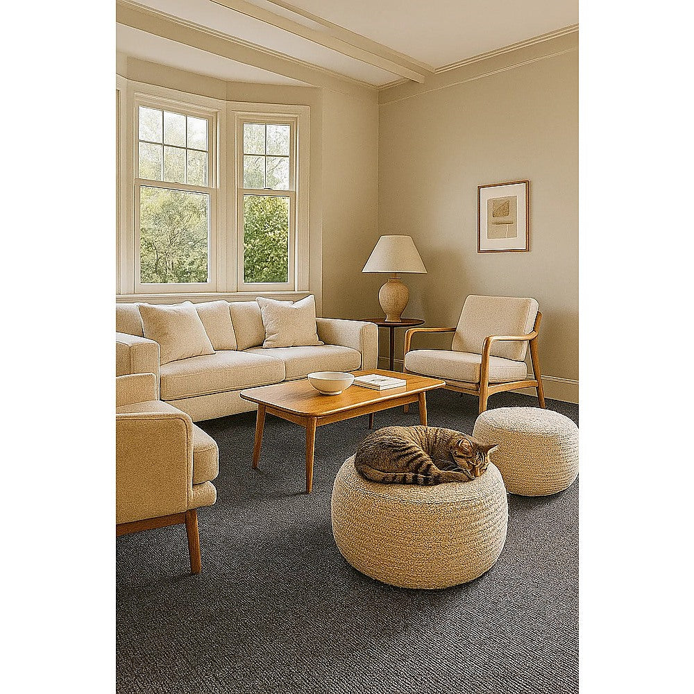 5m² Dark Grey Carpet Tiles Set – Commercial & Domestic Flooring for Office, Retail, Home