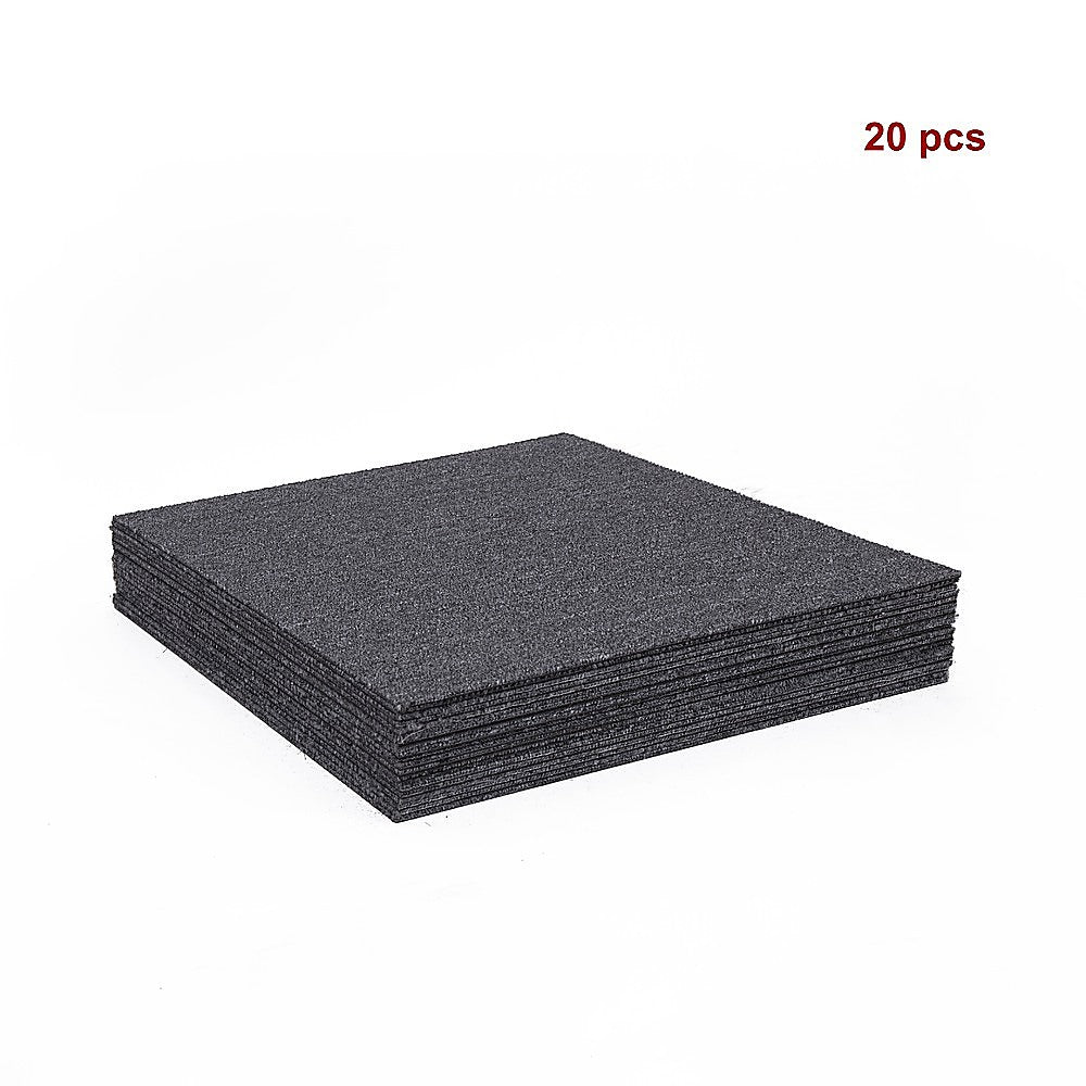 5m² Dark Grey Carpet Tiles Set – Commercial & Domestic Flooring for Office, Retail, Home