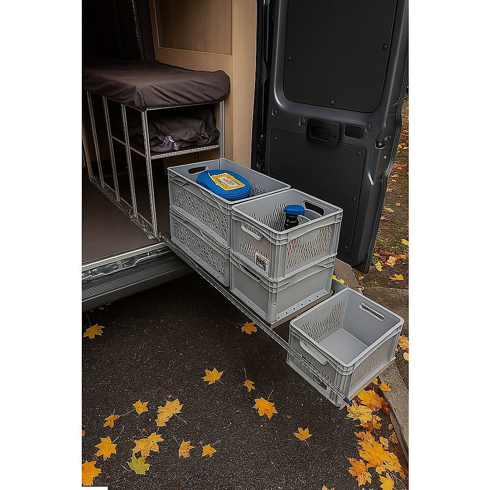 2 x 125kg Heavy Duty Locking Drawer Slides – Industrial Drawer Runners Pair