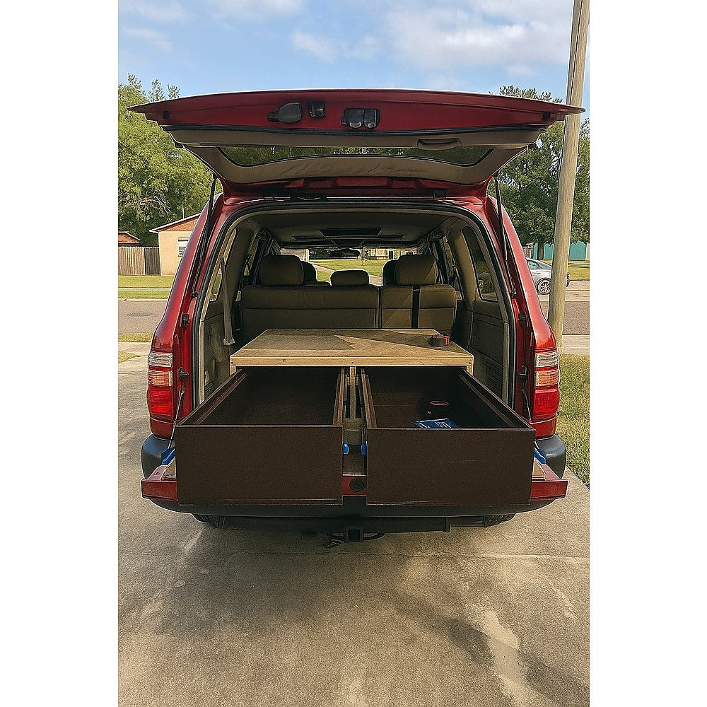 2 x 125kg Heavy Duty Locking Drawer Slides – Industrial Drawer Runners Pair