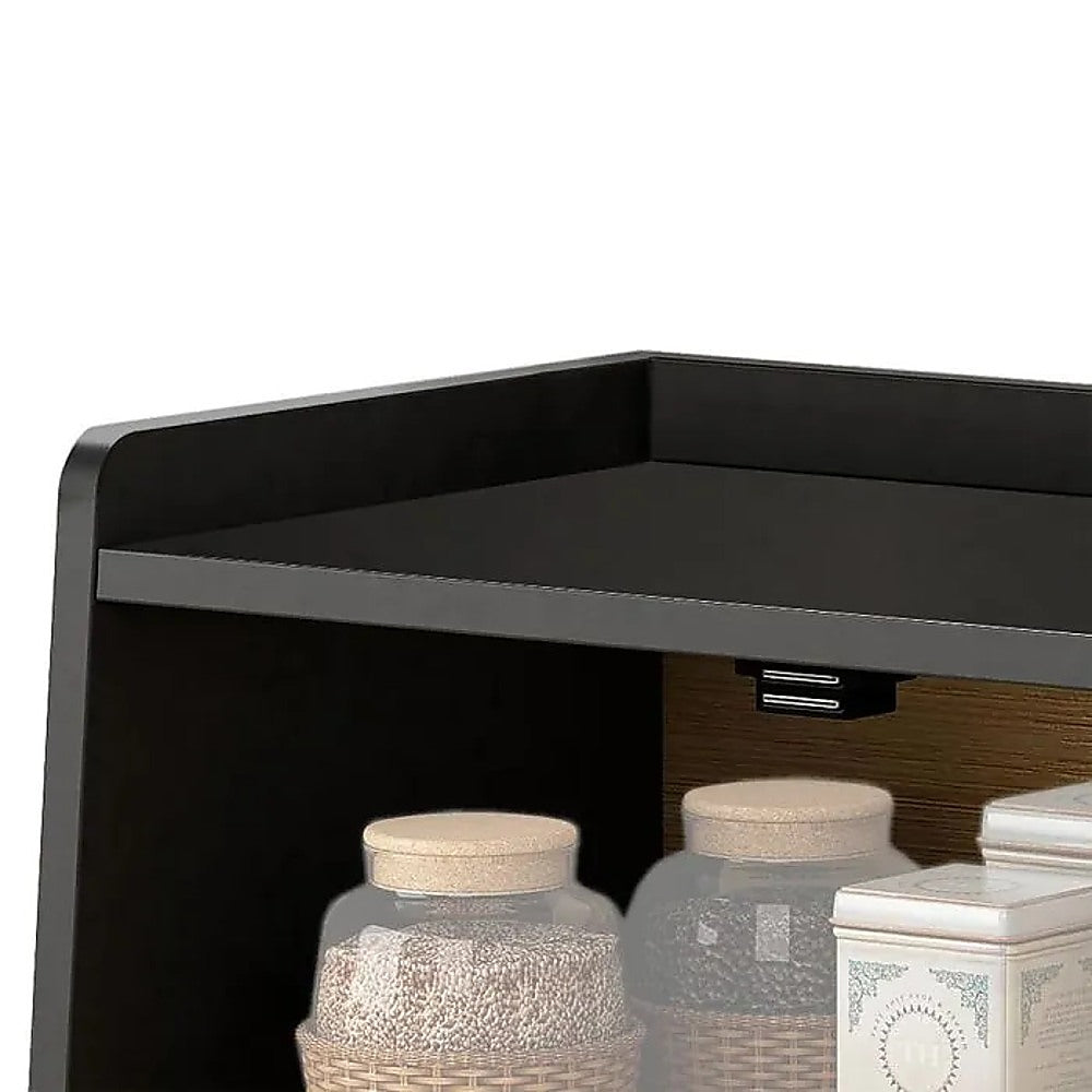 Black Bread Box – Large Kitchen Countertop Bread Storage