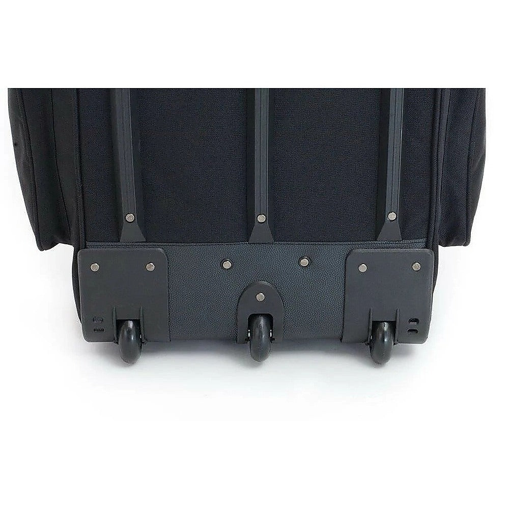 Large Black Wheeled Travel Duffle Bag – Rolling Luggage Trolley