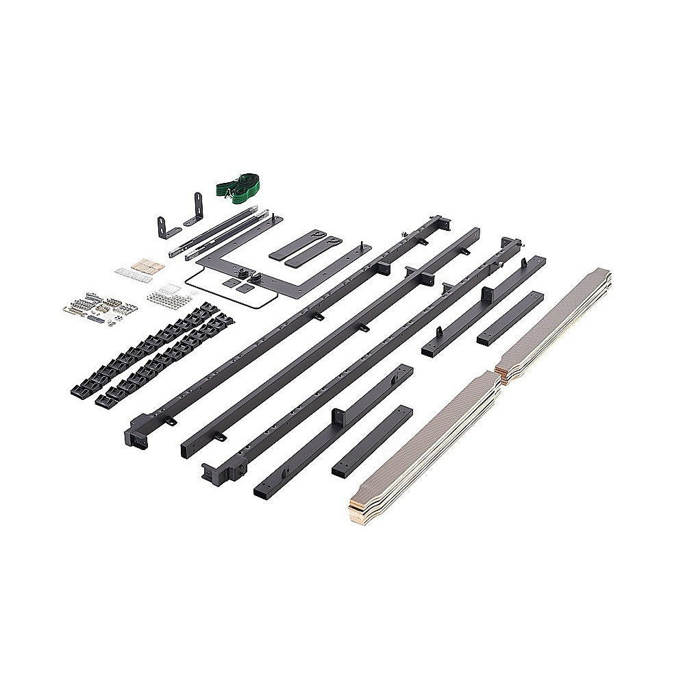 Single DIY Wall Bed Hardware Kit with Silver handle – Frame & Mechanism for Custom Build