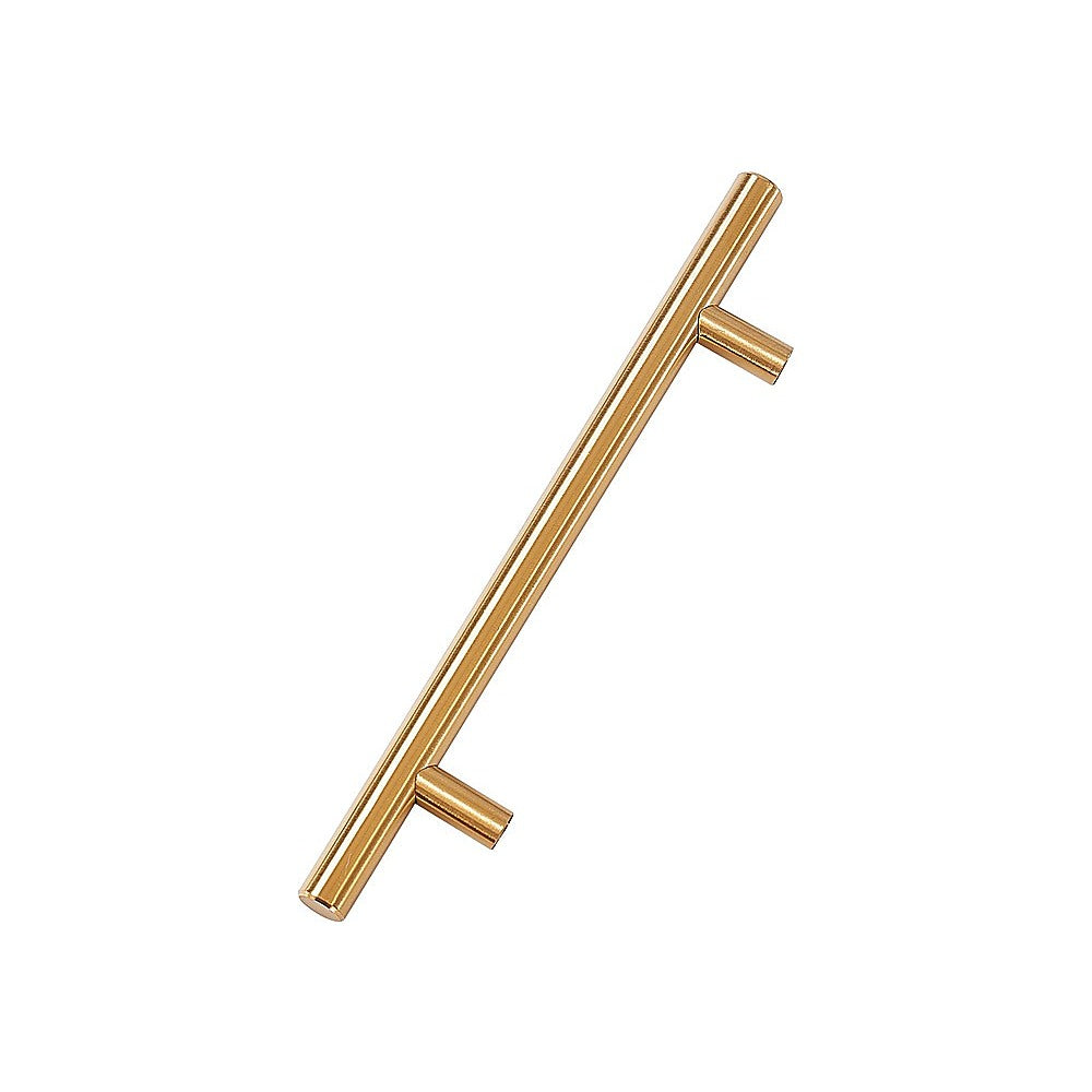 King-single Wall Bed in White Gloss – Space Saving Murphy Bed Kit with Gold Door Handle