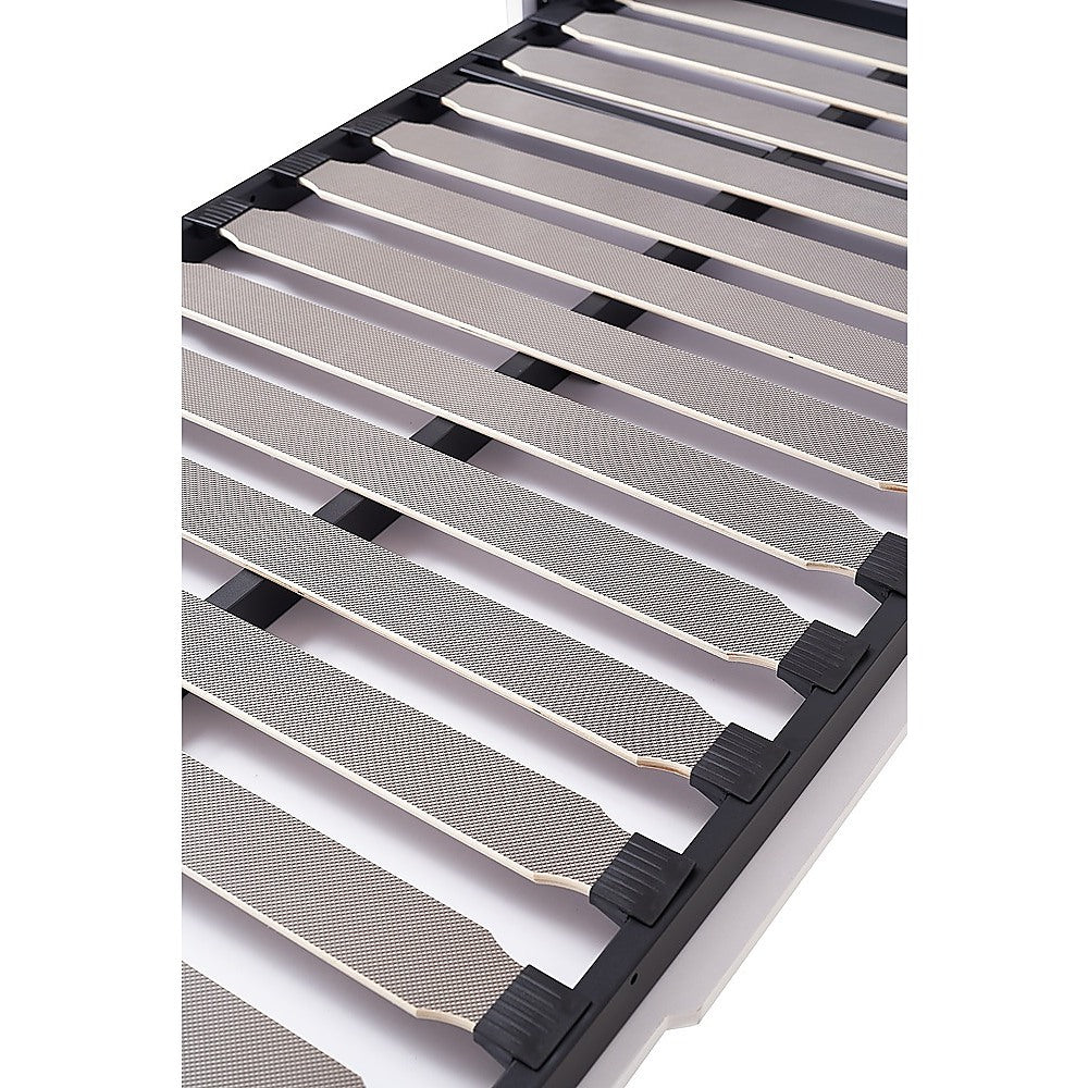 King-single Wall Bed in White – Space Saving Murphy Bed Kit with Black Door Handle