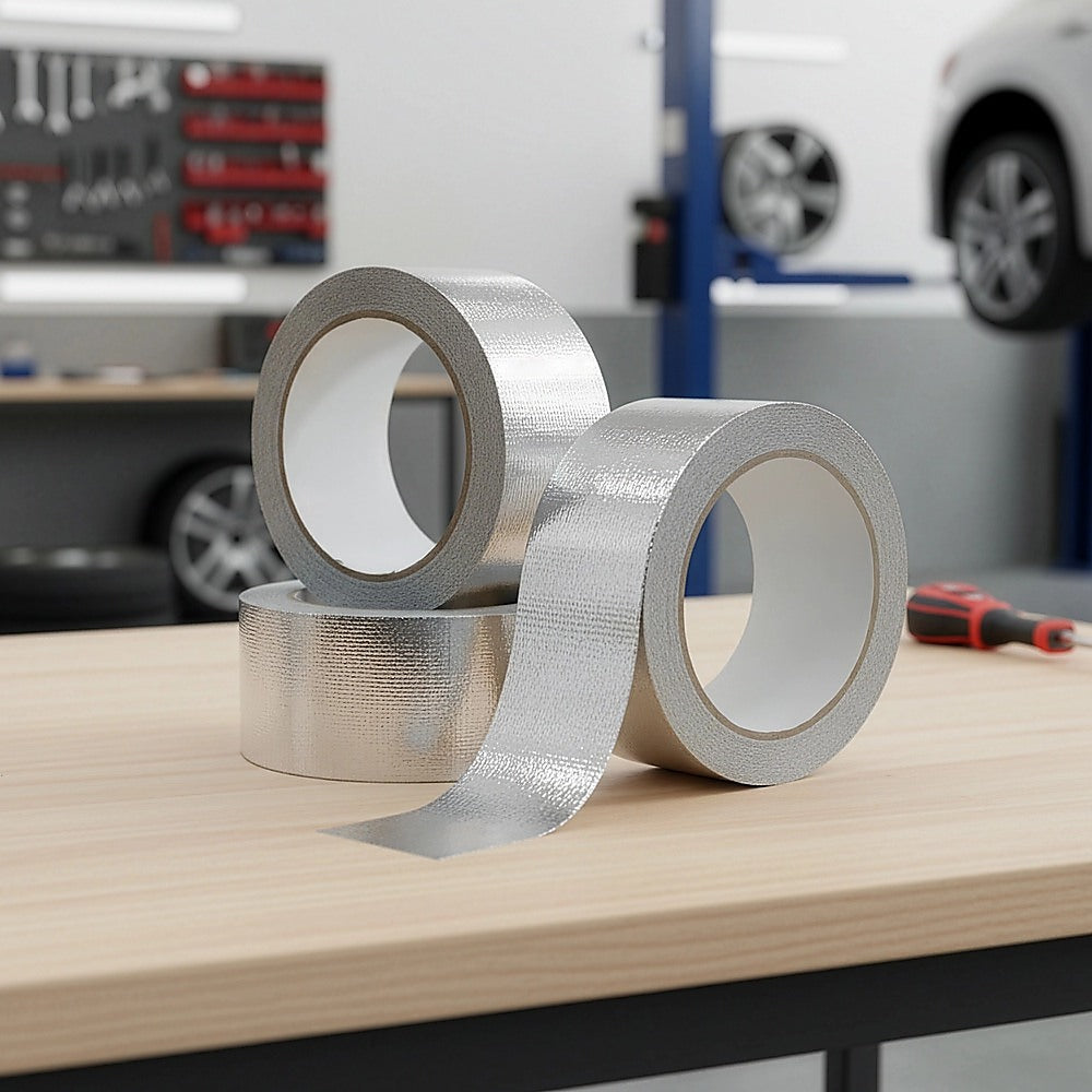 Exhaust Heat Wrap Tape 25m Aluminium – Car Pipe Insulation & Heat Shield