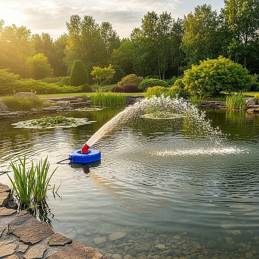 Large Floating Pond Fountain Pump – Outdoor Water Feature & Aerator