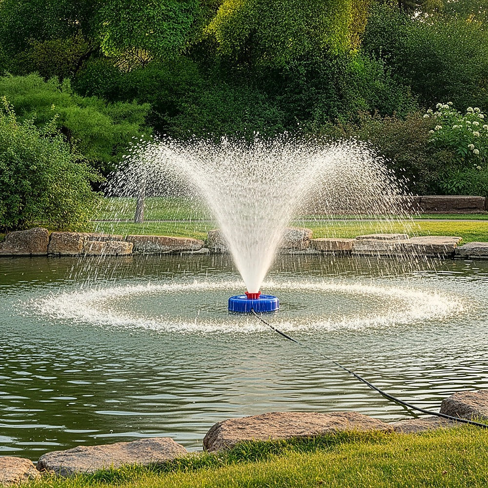 Large Floating Pond Fountain Pump – Outdoor Water Feature & Aerator